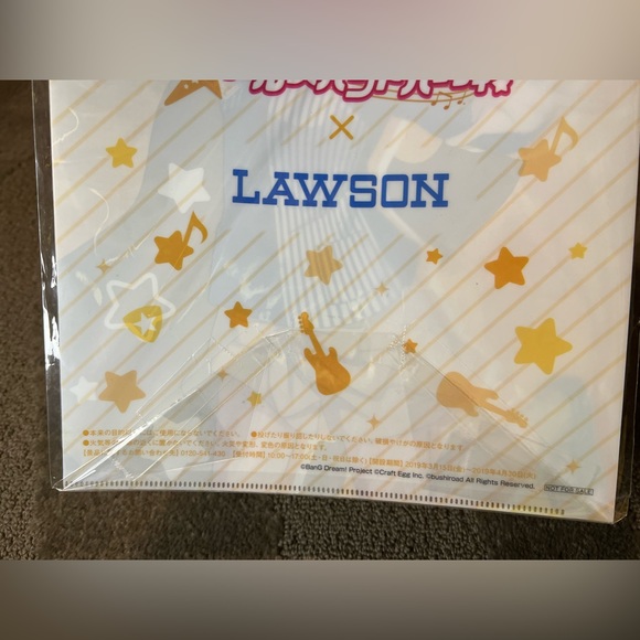 BanG Dream! x Lawson Hagumi Kitazawa Clear File Folder Plastic Anime Japan Cute - Picture 6 of 7